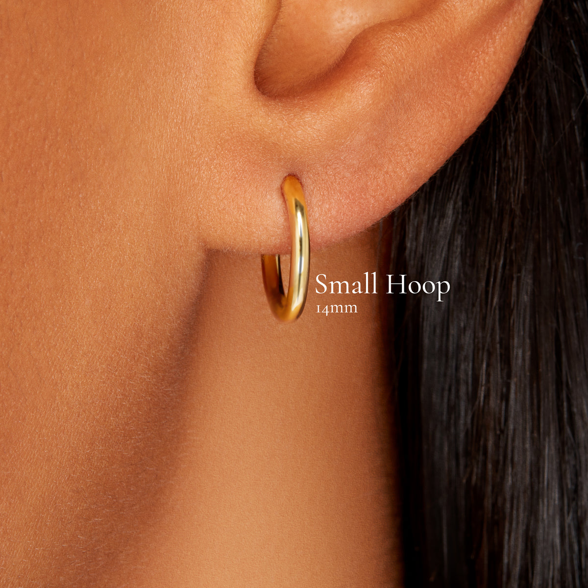 Small Hoop Solid 18ct Gold Lisa Eldridge