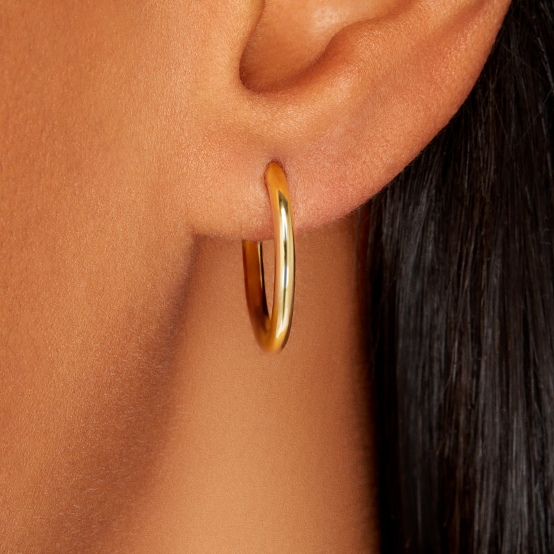 Large Hoops (Solid 18ct Gold)