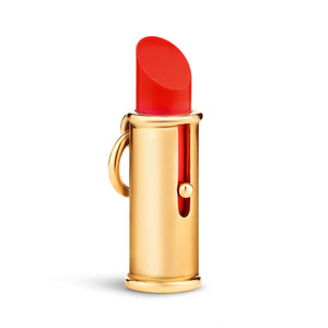 Velvet Morning Lipstick Charm (Handmade in Solid 18ct Gold)