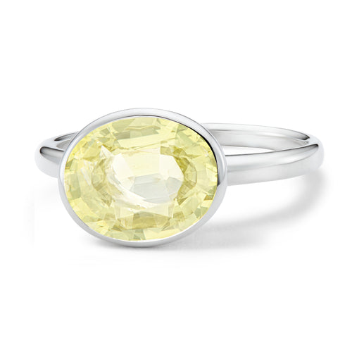 The Dorothy (Oval Cut Lemon Quartz in Solid Sterling Silver)