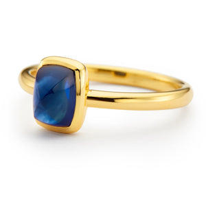 The Audrey (Sugarloaf Blue Sapphire in Solid 18ct Gold)