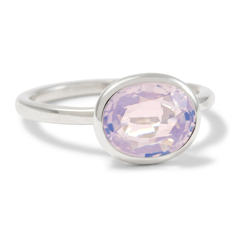 The Betty Oval Cut Lavender Quartz in Solid Sterling Silver