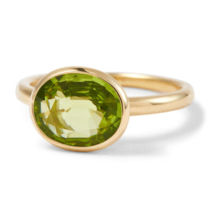 The Anderson (Oval Cut Peridot in Solid 18ct Gold)