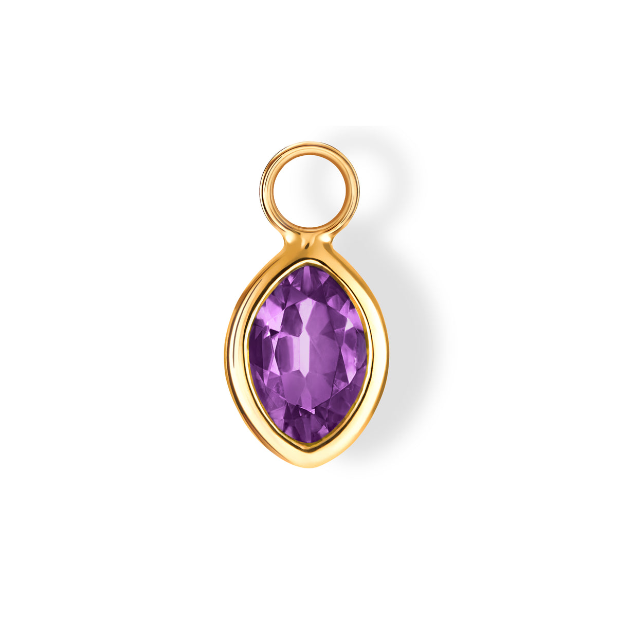 The Eva Charm (Moval Cut Amethyst in Solid 18ct Gold) | Lisa Eldridge