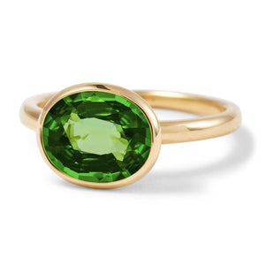 The Marlene (Oval Cut Green Tourmaline in Solid 18ct Gold)